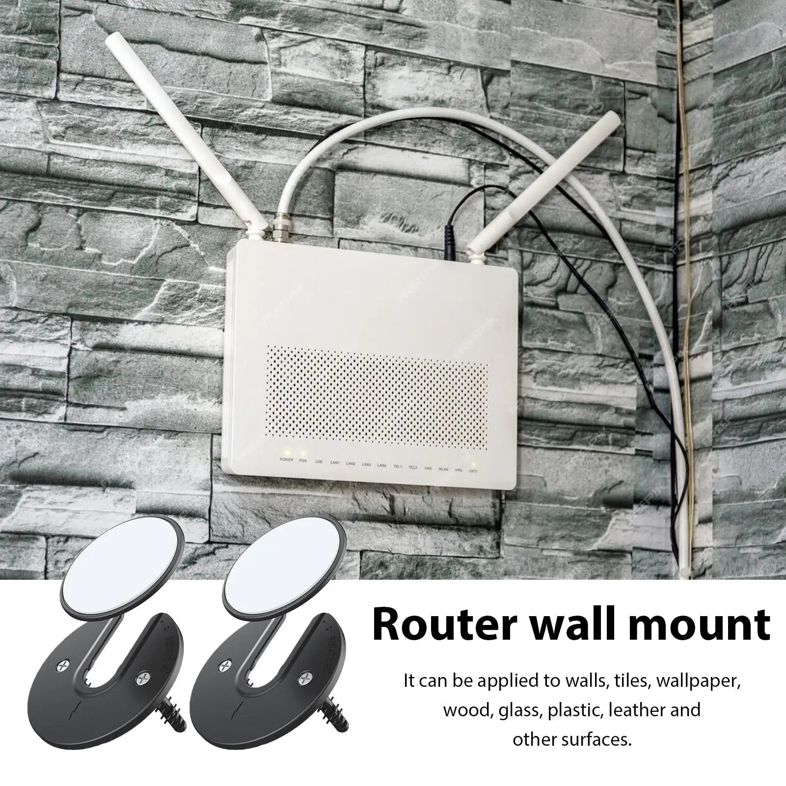 Router Tablet Wall Mount Adjustable 90 Degrees Rotating Tablet Holder ForIpad/Kindle/e-Reader Universal Tablet Support Bracket