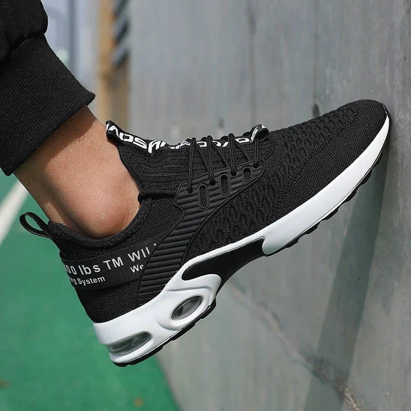 Men Thick Soled Sports Shoes with Fashionable Design Breathable Comfortable Shoes Outdoor Hiking Shoes Zapatillas Hombre De Segu