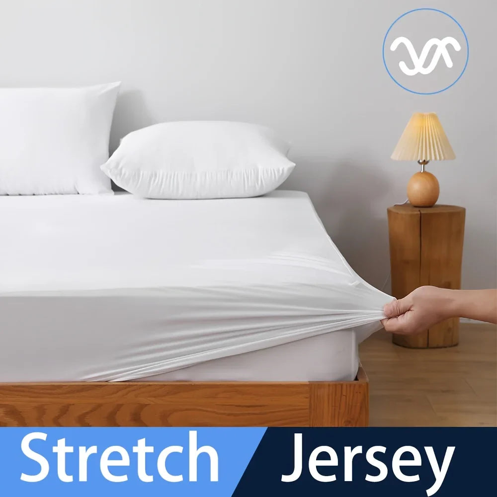 1pc Cooling Fitted Sheet Made of 100% Cooling Nylon, Waterproof Bed