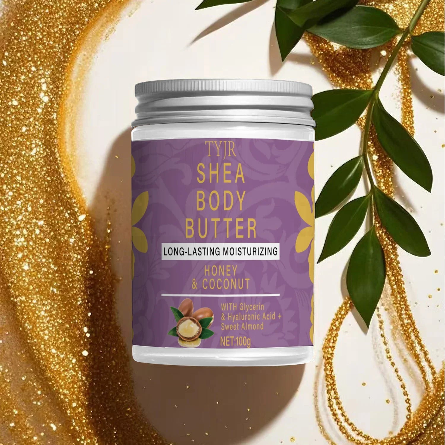 Shea Body Butter Oil 100g Organic Unrefined, Moisturizing Nourishing Softening Body Oil Skin Streaming Products