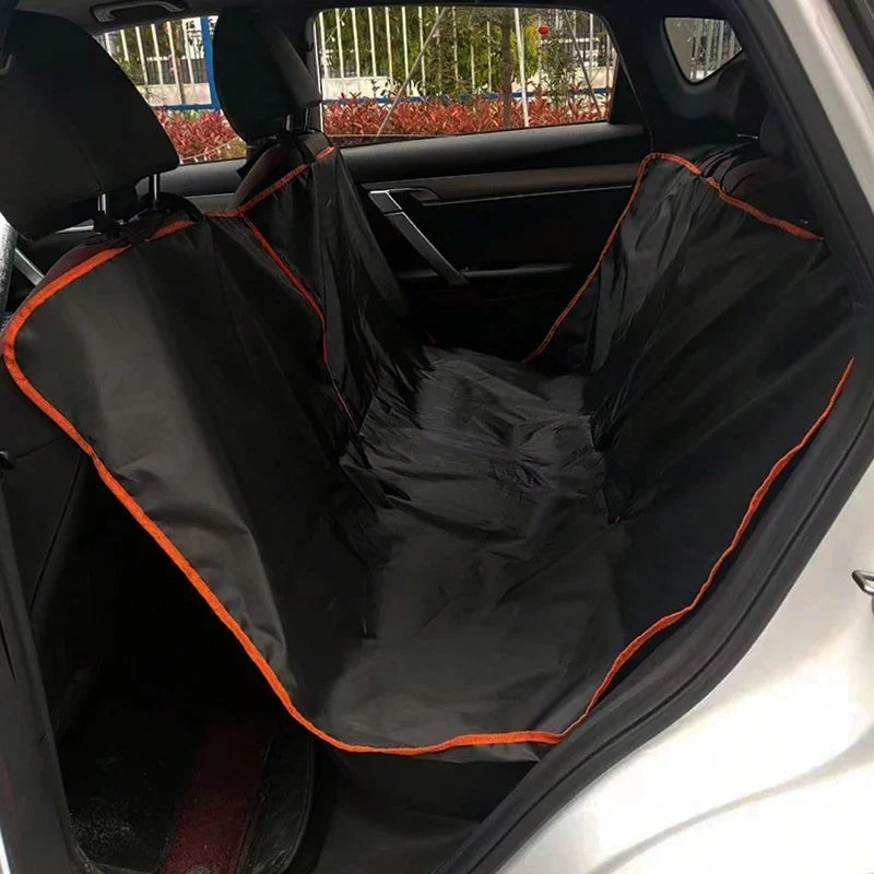 Waterproof Oxford Dog Car Seat Cover Hammock: Heavy-Duty Scratchproof&Nonslip Protector for Cars,Trucks&SUVs Rear Seats