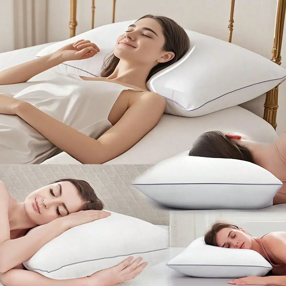 Deluxe Hotel Quality Pillows With Neck Support Hypoallergenic