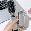 1pc Portable Compact Comb With Airbag And Handheld Makeup Mirror, Air Cushion Comb Ideal For Daily Use And Travel Hair Brush