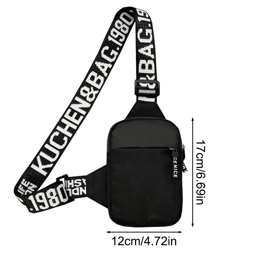Men's Shoulder Bag INS Trend Waterproof Small Backpack Mobile Phone Man's Messenger Bag Square Bag Crossbody Bags