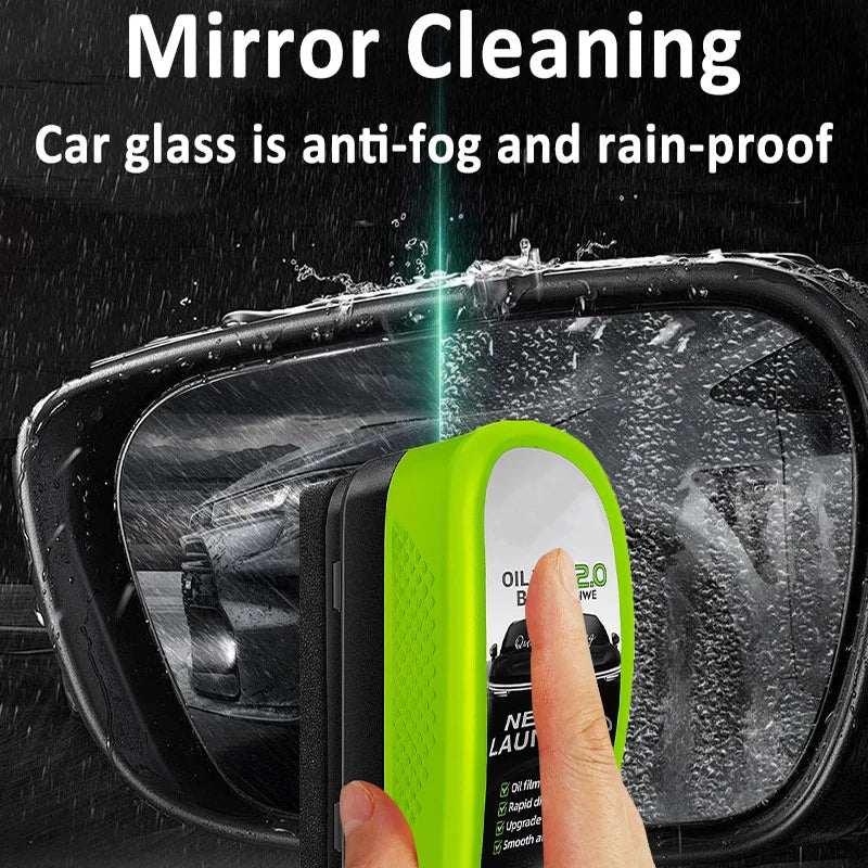 Car Oil Film Remover Sponge Brush - Auto Glass & Windshield Window Oil Stain Cleaner