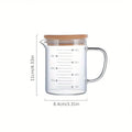 Glass Measuring Cup Jug With Lid And Insulated Handle