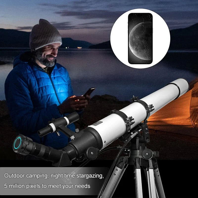 4K HD Telescope Eyepiece Camera Portable WiFi Wireless Birdwatching Electronic Eyepiece Connected To Mobile Phone and PC