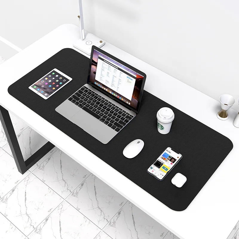 70x35cm Large Size Office Home Desk Protector Mat Royal Blue Mouse Pad PU Leather Suede Waterproof Keyboard Pad Gaming Mousepad