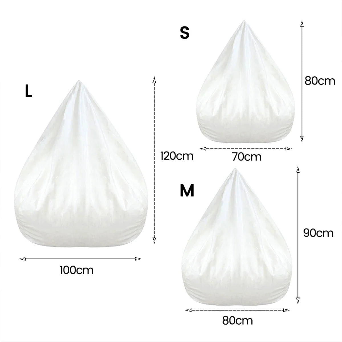 Replacement Sofa Inner Without Filling Removable Washable Lazy Sofa Inner Liner For Bean Bag Living Sofa Chair Pouf Puff Couch