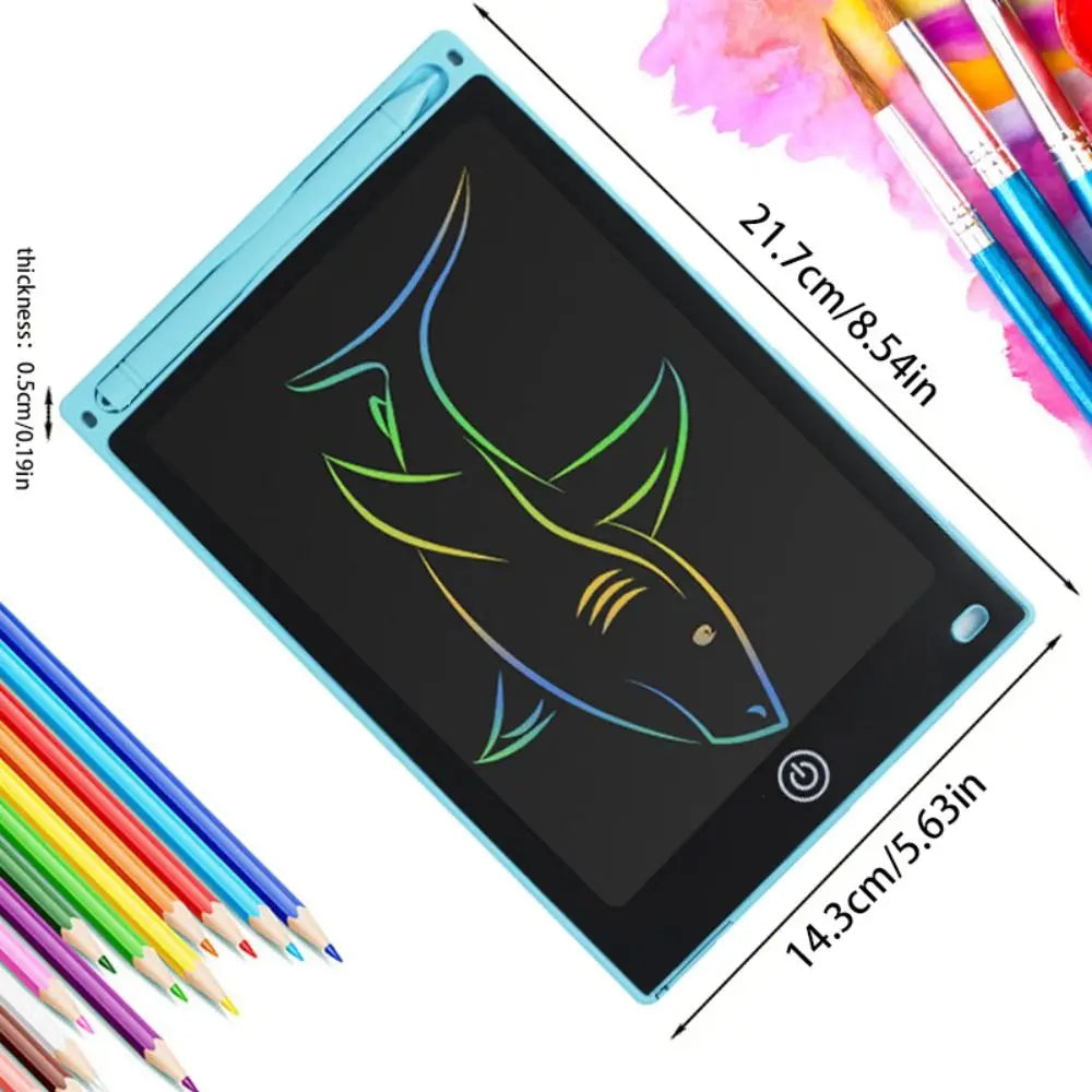 8.5 Inch LCD Drawing Tablet Portable Reusable LCD Writing Tablet Erasable with Battery Electronic Tablet Board Birthday Gift