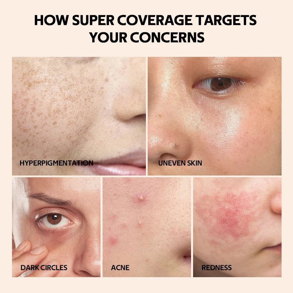 Waterproof Liquid Concealer Matte High Coverage Oil Control Cover Acne Dark Circles Foundation Modify Face Contouring Cosmetics