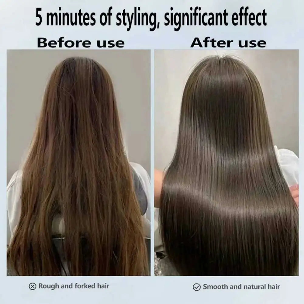 2-in-1 Negative Ion Hair Dryer Multi-Function Straightener Long-Lasting Styling Tool Straightener for Wet or Dry Hair