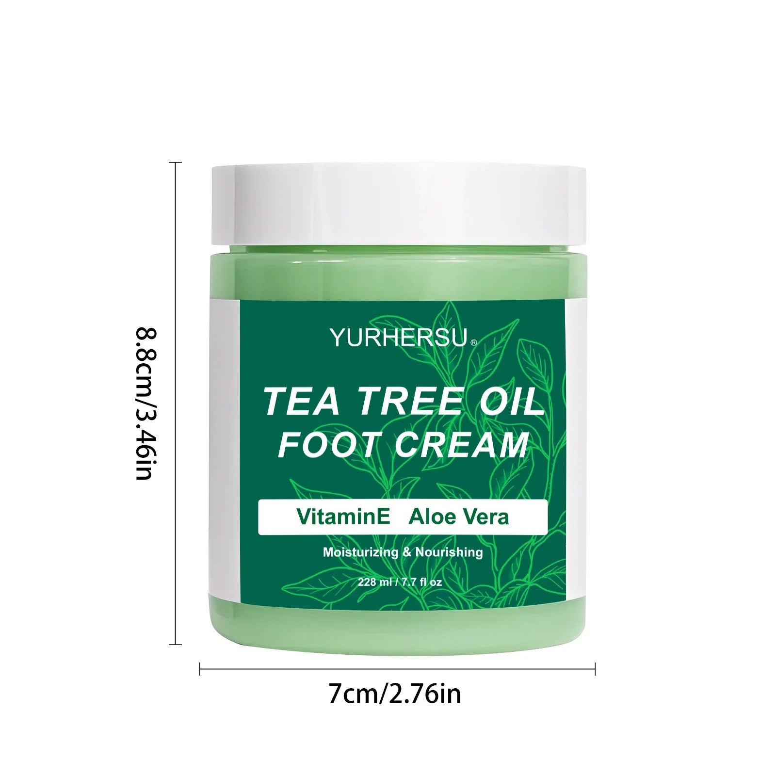 YURHERSU Foot Care for Dry, Cracked Heels, Knees and Hands with Moisturizer to Remove Dead Skin