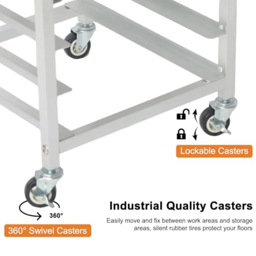 Bakery Cooling Rack With Wheels For Bread, Stainless Steel