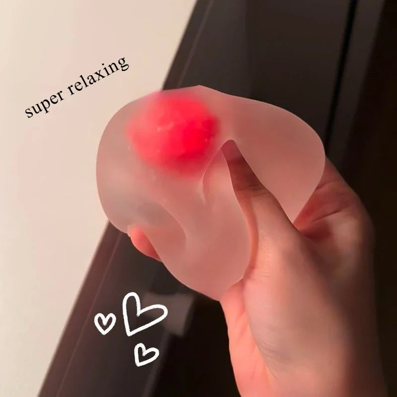Strawberry Mochi Squeeze Toy | Stress Relief Slow Rebound Fidget Toy