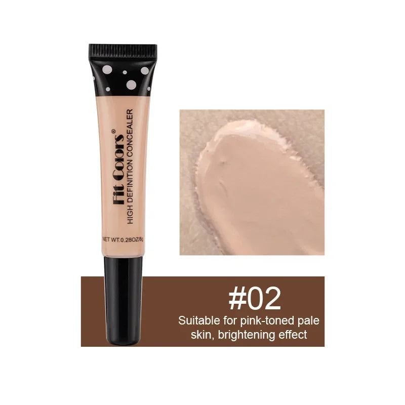 Fit Colors 8 Size Concealer With A Flexible Concealer Moisturizing Liquid Foundation To Cover Dark Circles And Acne Spots