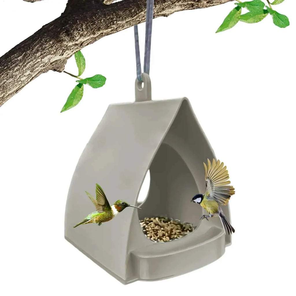Hanging Bird Feeder Large Capacity Outdoor Bird Feeder Birdhouse Garden Bird Feeder for Sparrow Finch Balcony Yard Porch