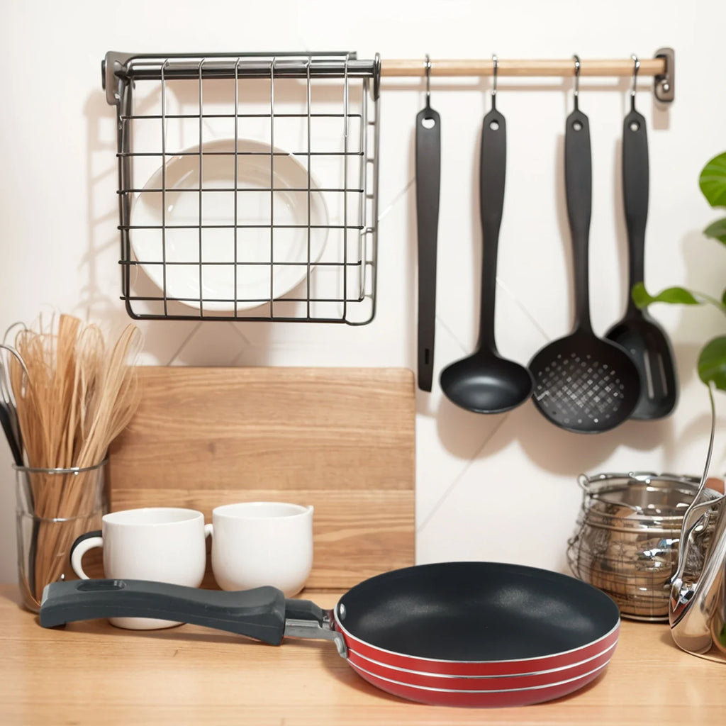 12cm/14cm/16cm Mini Frying Pan Non-Stick Steel Frypan Pot Saucepan for