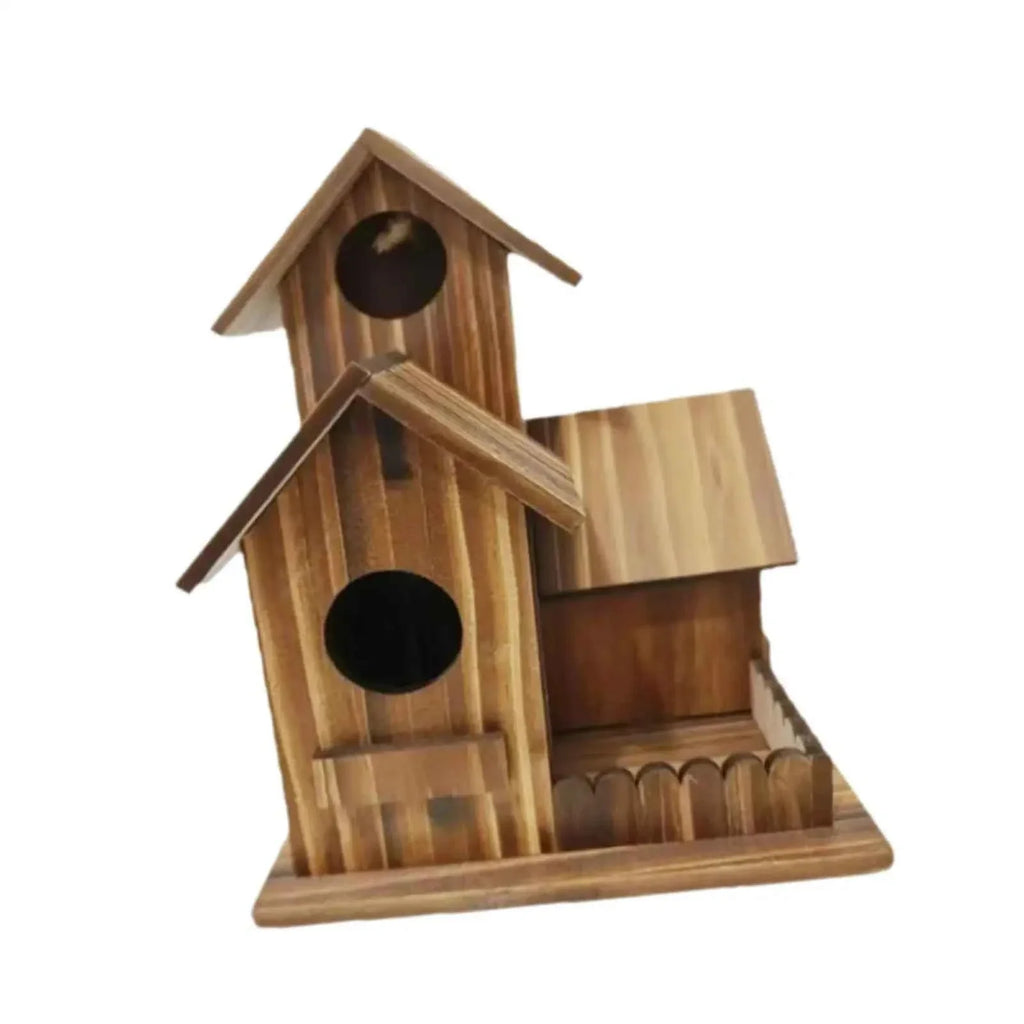Bird House for Outside Hummingbird Nest Easy Hanging Birdhouse Outdoor Birdhouse Room Wooden, for Outdoor Decor