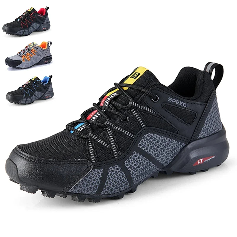 Men's Hiking Shoes All-terrain Outdoor Sports Shoes Breathable Mesh Non-slip Wear-resistant Hiking Shoes Outdoor Cycling Shoes