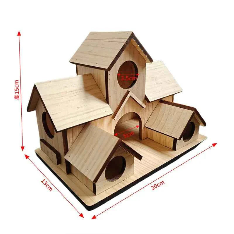 Bird Houses Bird Room Large Bird House for Garden Courtyard Backyard Decor Finch Bluebird Cardinals Handmade Humming