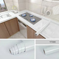 40cm Marble Self-adhesive Wallpaper Kitchen Cabinet Stove Countertop Contact paper PVC Waterproof Renovation Tile Wall Stickers