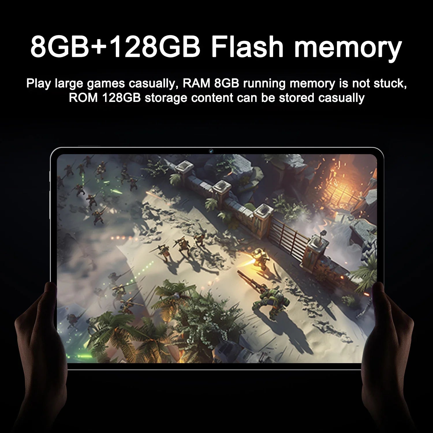 Tablet 10.1 Inch Android 15 Octa-Core 6GB RAM 128GB ROM 1280x800 IPS Tablets PC WiFi 5 Bluetooth Keyboard Set