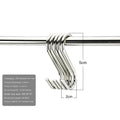 Stainless Steel S Hooks with Sharp Tip Utensil Meat Clothes Hanger Hanging Hooks for Butcher Shop Kitchen Baking Tools