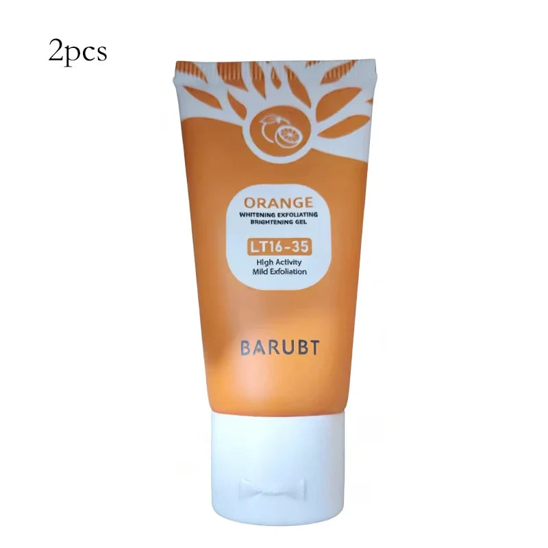 50g Orange Exfoliating Gel For Facial Body Gentle Orange Facial Scrub Body Cleansing Gel Dead Skin Remover Scrub Skin Cleaning