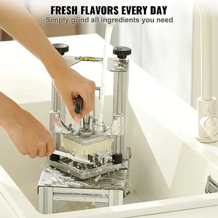 Commercial French Fry Cutter With Replacement Blades And Dicer