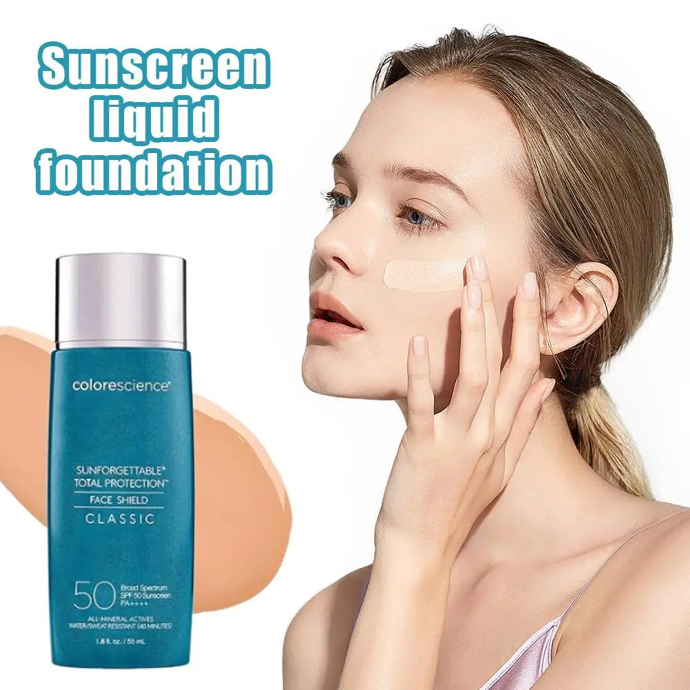 SPF 50 Tinted Moisturizer Self Tanning Lotion 55ml Natural Sun Kissed Glow Even Skin Tone Lightweight Non Irritating