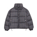 CharmChant Stand-Collar Plaid Puffer Jacket for Women Winter 2025 Padding Coat Female New in Coats Warm  Check Outerwears Parkas