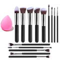 14 Piece Makeup Brush Set For Beginners With Soft Synthetic Bristles