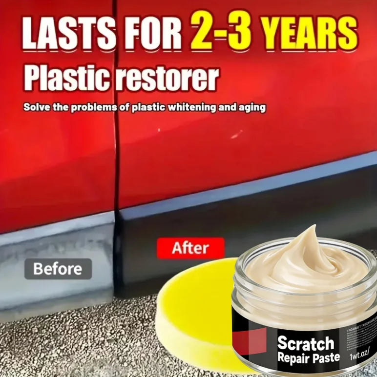 Multi-Effect Auto Interior Maintenance Agent, Plastic Leather Repair Wax, Anti-Aging & Surface Smoothing for Tires