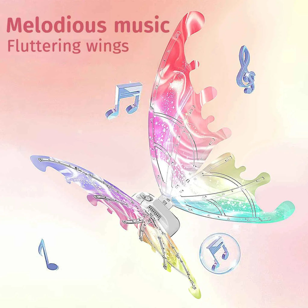 Luminous butterfly electric wings music fairy wings angel props gift