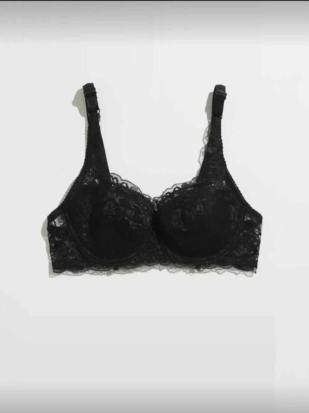 Lace Women's Bra Breast Cover Thin Cup Underwear Underwire Adjustable Push Up Bras Sexy Bralette Lingerie