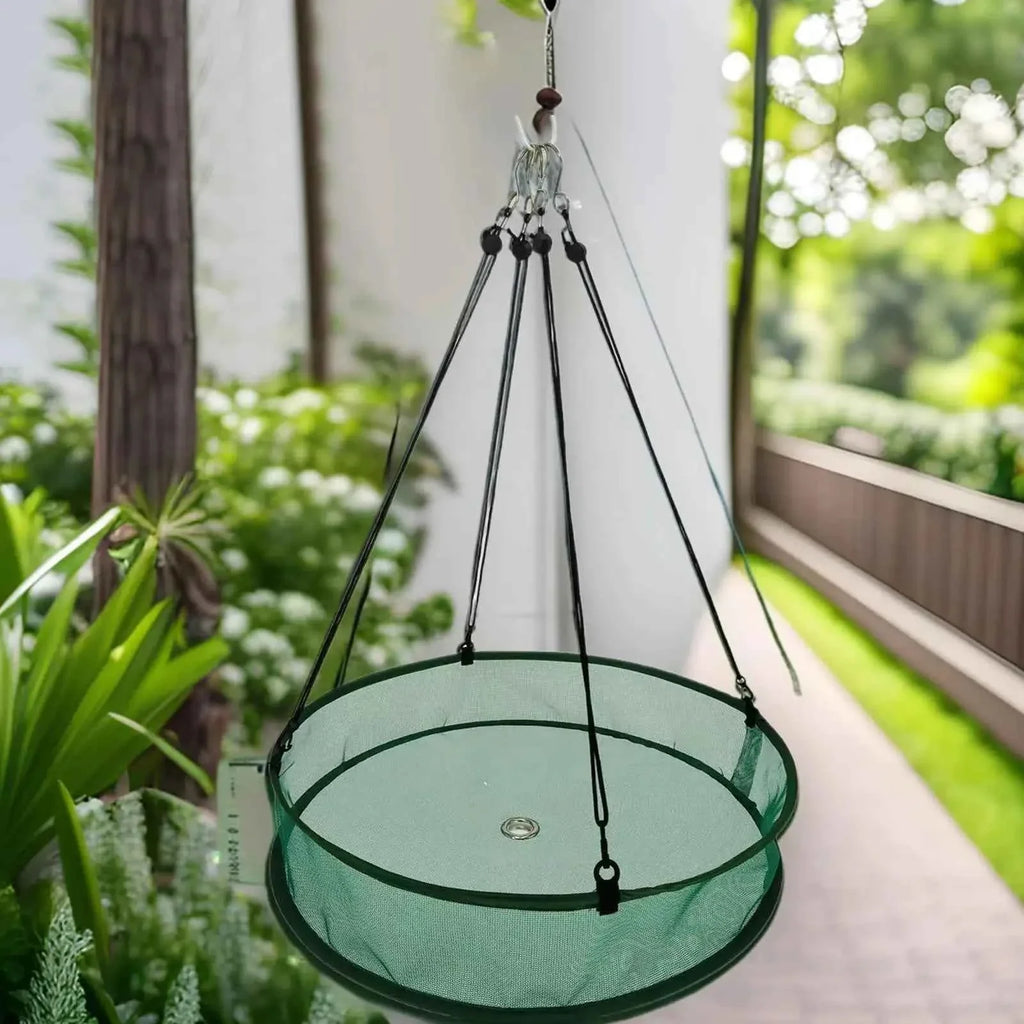 Bird Feeder Tray Attracting Birds Birds Food Catcher Hummingbird Feeder with Hanging Chain for Balcony Backyard Garden Yard