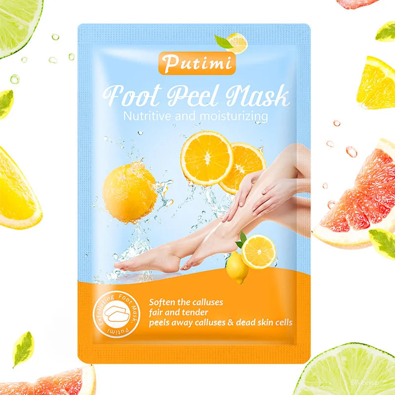 Exfoliating Foot Mask Foot SPA Pedicure Socks Removing Dead Skin Whitening Heels Feet Peeling Anti Cracked Foot Skin Care