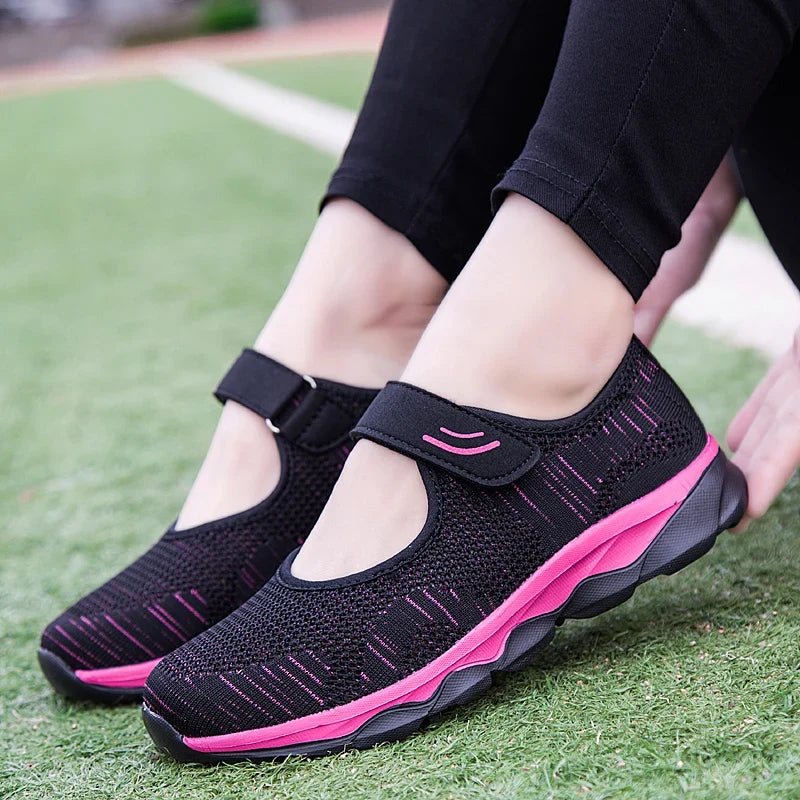 2024 Summer Fashion Women Flat Platform Shoes Woman Breathable Mesh Casual Sneakers Women Zapatos Mujer Ladies Boat Shoes