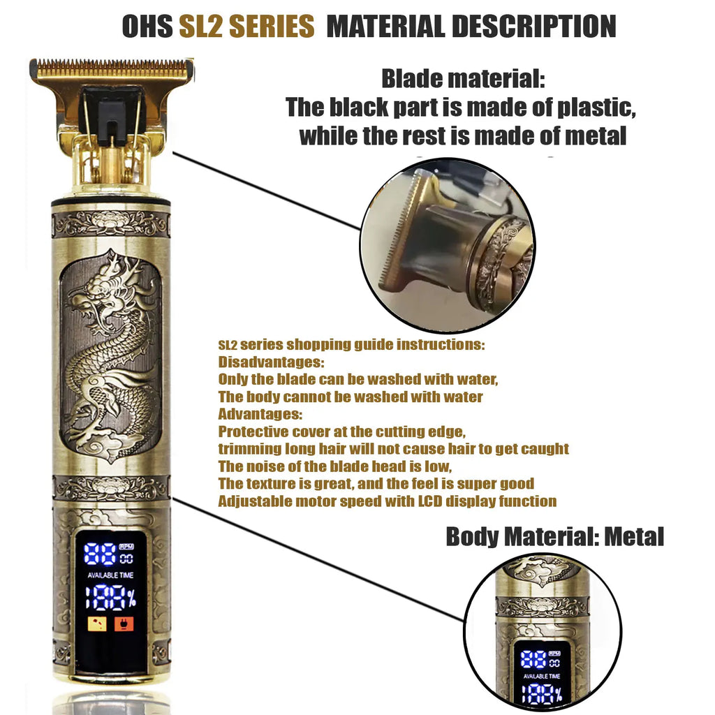 T9 Cordless Electric Hairber Shaver Hair Trimer Home Appliances Travel Barber Razors Shaving Machine for Men Trimmer Man