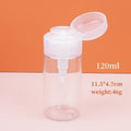 1 Pcs Refillable Bottles Push-type Bottling Empty Pump Dispenser Bottle for Nail Polish and Makeup Remover Bottle Packaging