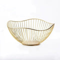 Fruit Basket Durable Metal Wire Storage Bowl Nordic Style Iron Home Snacks Bread Dining Table Indoor Cosmetic Storage Basket