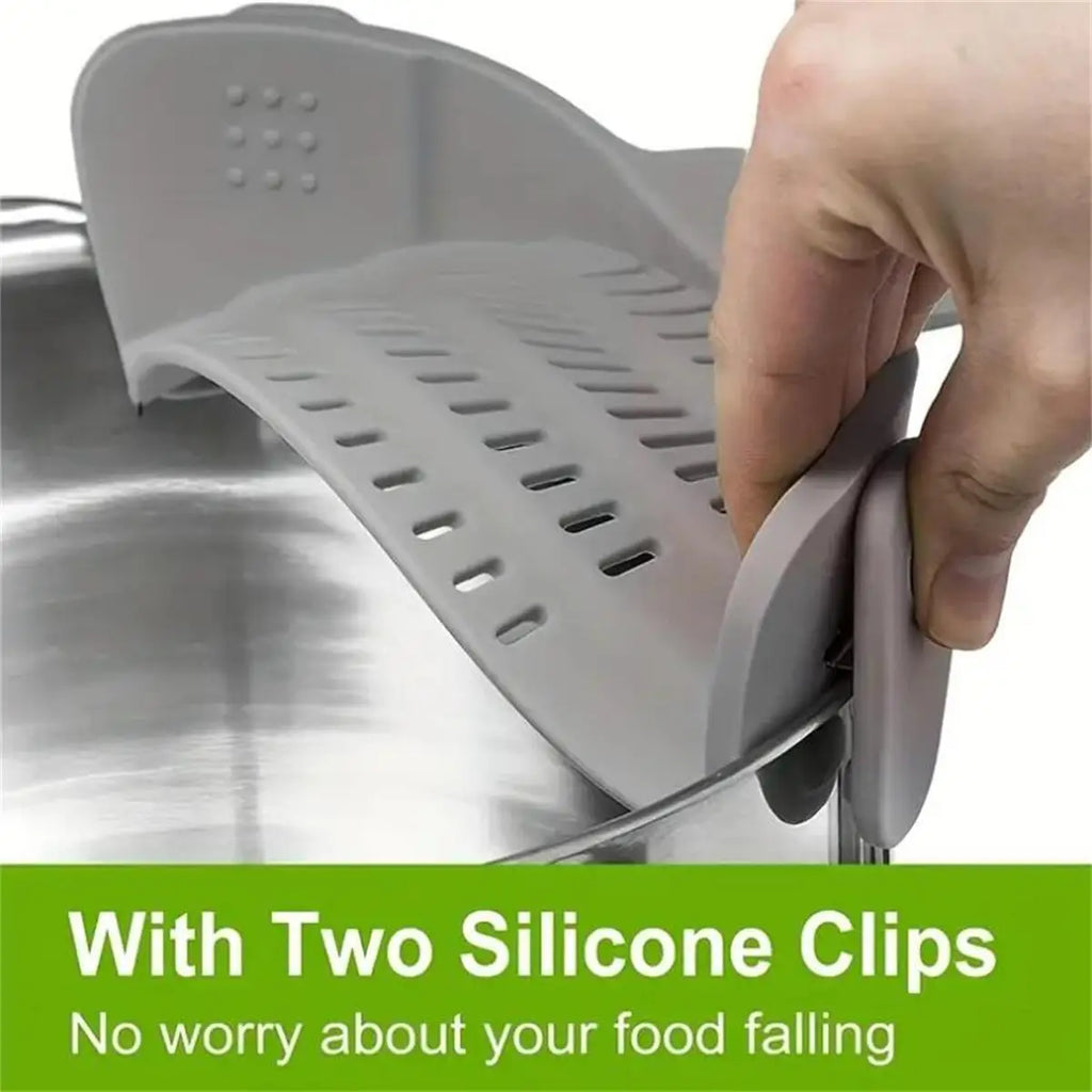 1pc, Strainer, Pot Strainer, Adjustable Clip on Strainer for Pots Pans