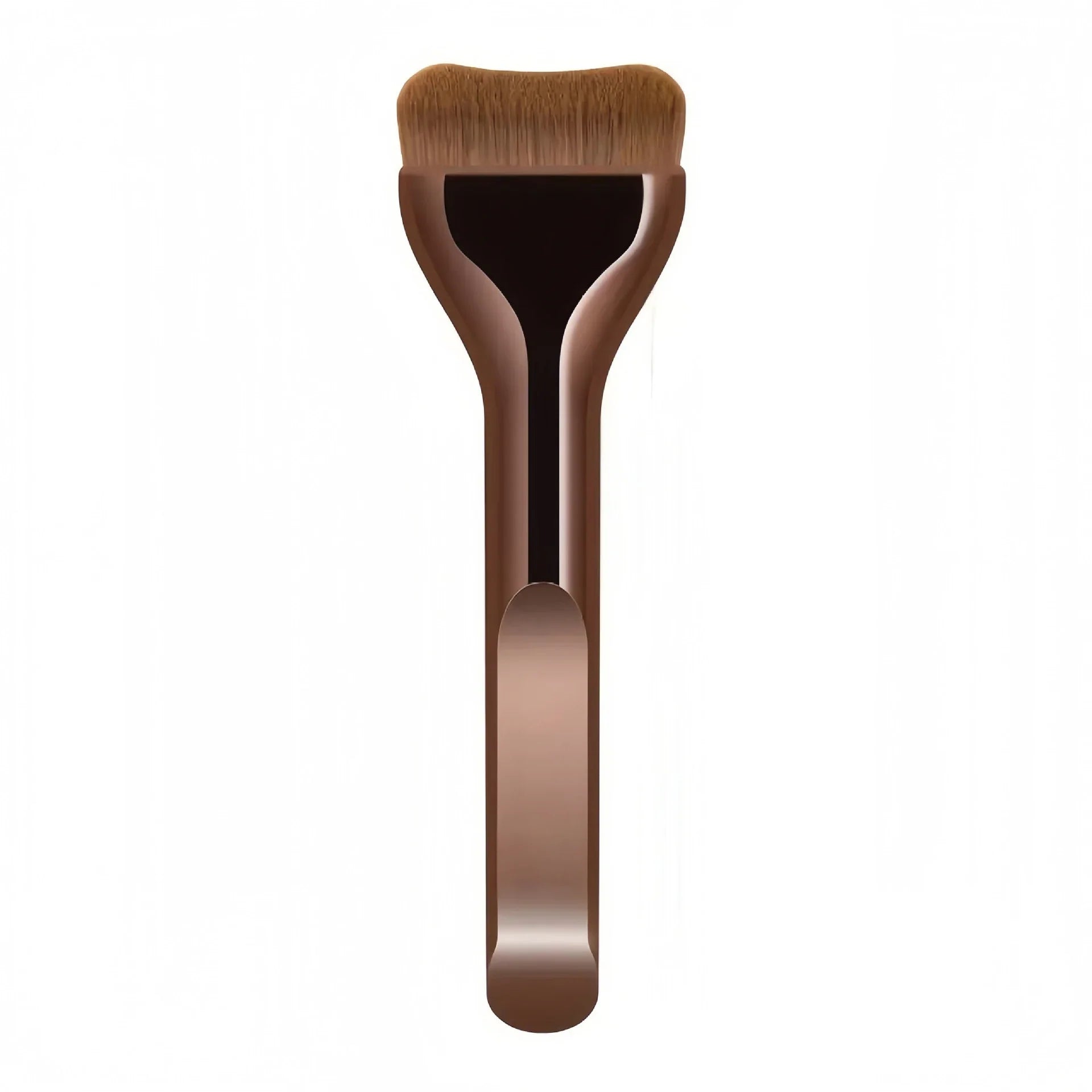 Professiona Makeup Brush, Curved Soft Bristle Foundation Brush for Even Application, Travel-Friendly