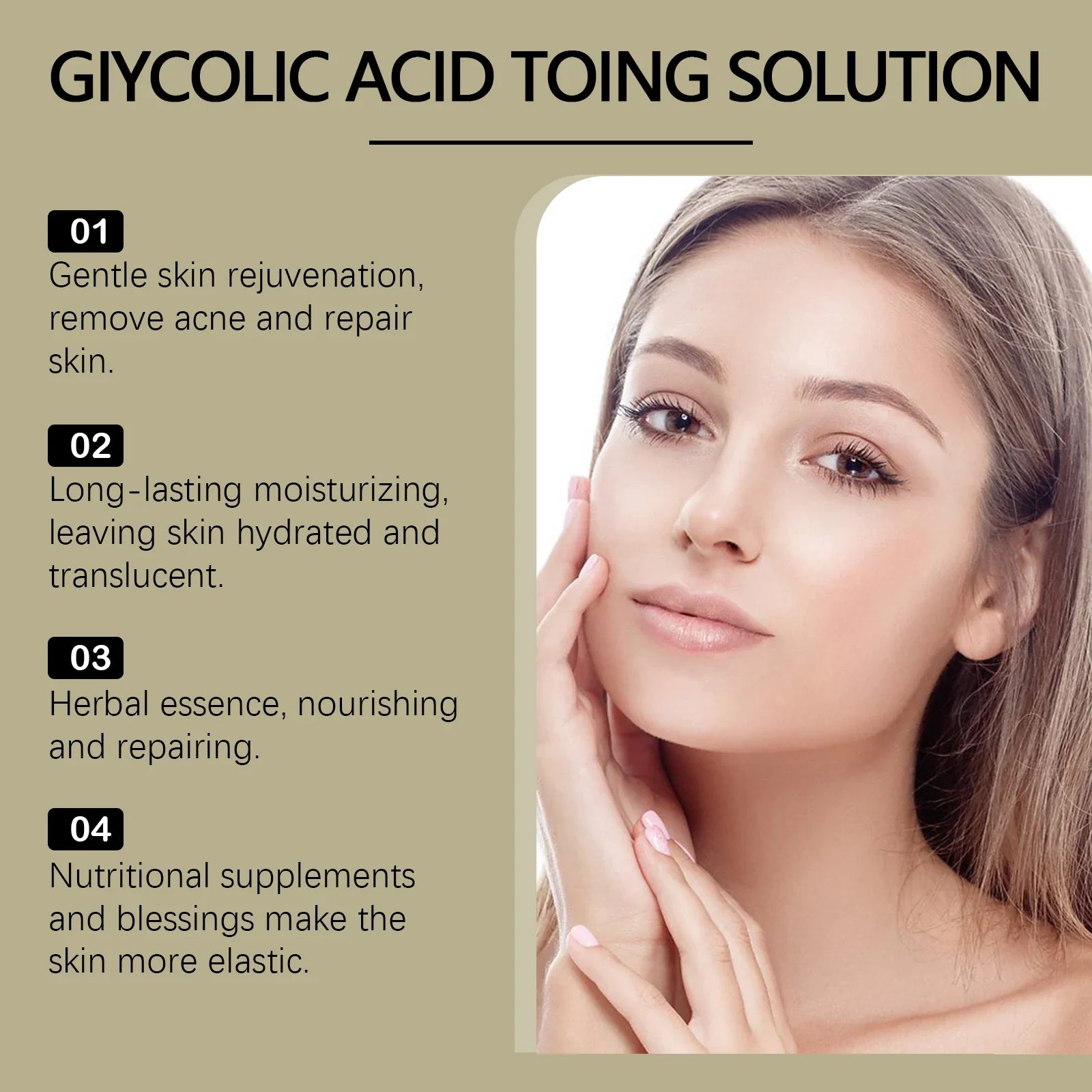 Glycolic Acid 7% Moisturizing Toner Remove Acne Improve Skin Condition Replenish Water Moisturize Skin Tender Skin&Toner Essence
