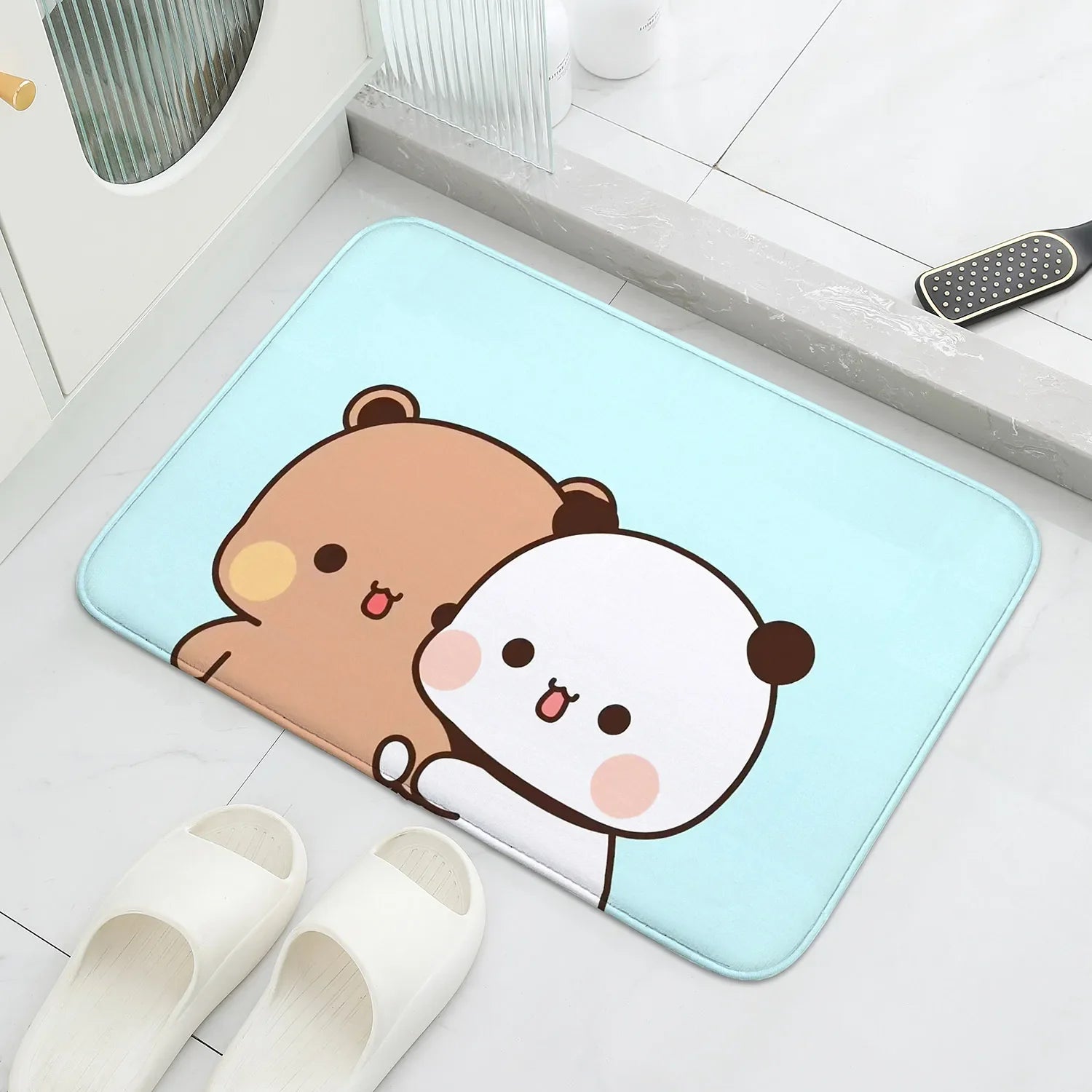 1Pc Bubu and Dudu Cute Cartoon Welcome Mat Entrance Doormat Balcony Bathroom Floor Mats Non-slip Rug Bedroom Carpet Home Decor