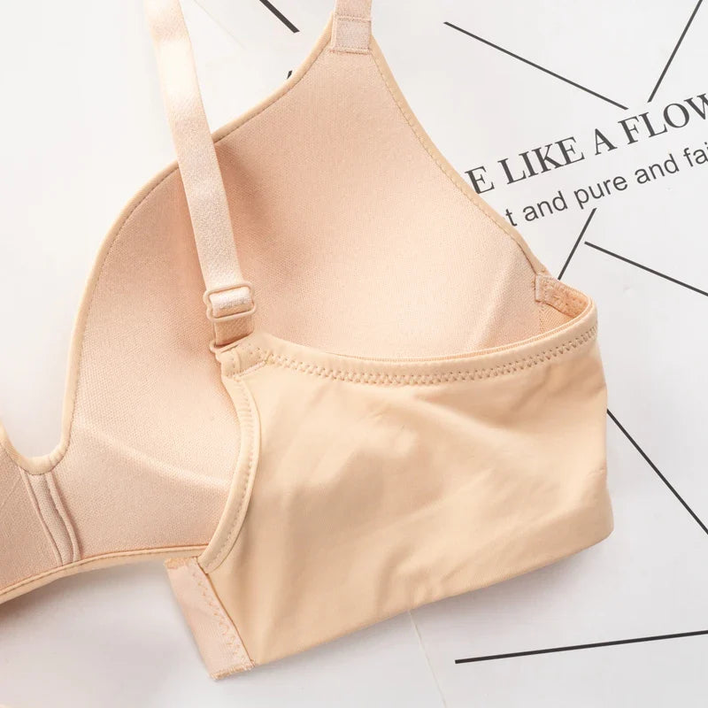 Seamless Bras for Women Push Up Bras No Wire Brassiere A B Cup Underwear Sexy Bralette Three Quarters(3/4 Cup)  Lingerie