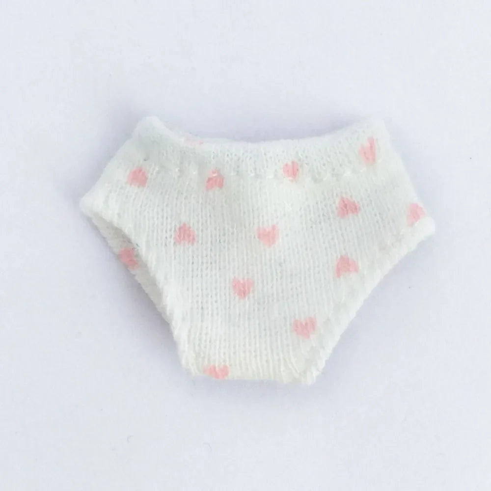 Cute OB11 Doll's Underwear DIY Elasticity Cotton Underwear 12 Colors Briefs Underwear