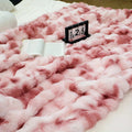 [Cozy|Faux Rabbit] Soft, Warm, 1pc Cozy Faux Rabbit Fleece Blanket | Throw for Bedroom, Guest Room, Living Room, Student Dormito
