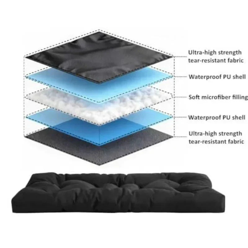 Chew Proof Anti Dog Bed For Medium Large Dogs Waterproof Washable Durable Dog Crate Pad Non Slip Sturdy Kennel Sleeping Pet Mat